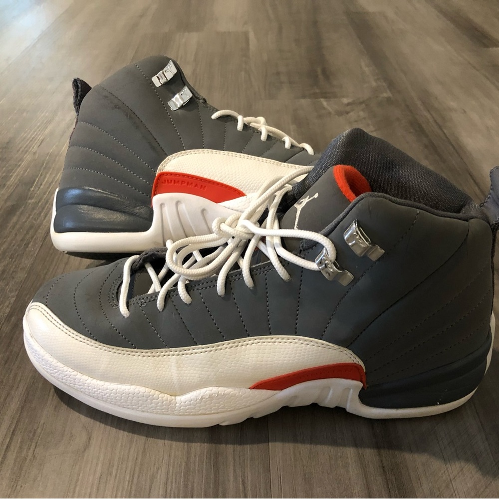 Air Jordan 12 Retro Gs Cool Grey Kids Sz 7y Women Size 8.5 Authentic Air Jordan